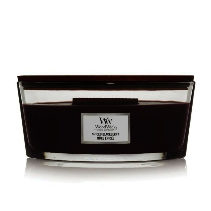 WoodWick Spiced Blackberry HearthWick Ellipse Candle